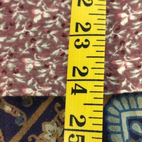 RUFF Hewn Women’s Long Sleeve Tee L Ditsy Floral print Cranberry Perfect layer - Picture 8 of 9